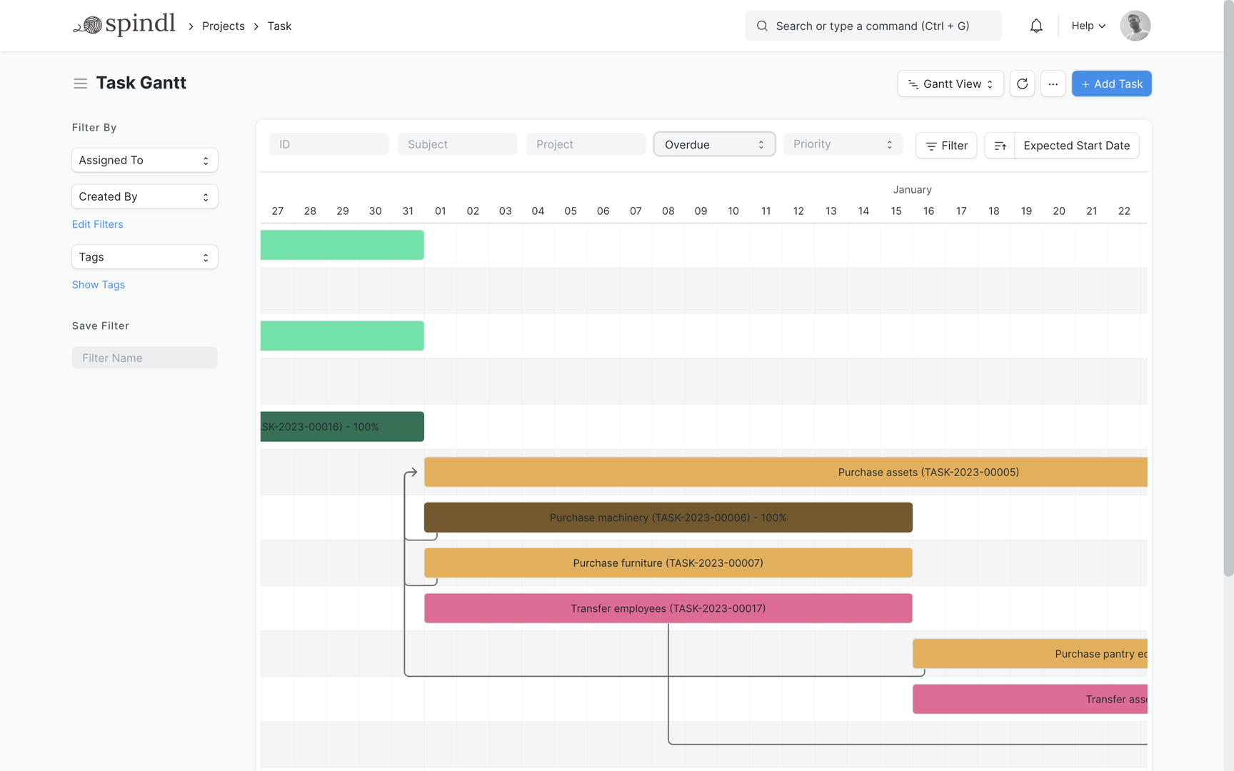 Open Source Services ERP Software - Project Management